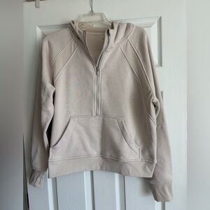 New without tags Cozy Half-Zip Hoodie in Light Beige